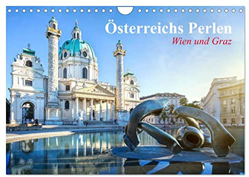Wien und Graz. Österreichs Perlen (Wandkalender 2025 DIN A4 quer), CALVENDO Monatskalender: Die zauberhaften Gesichter Österreichs (CALVENDO Orte)