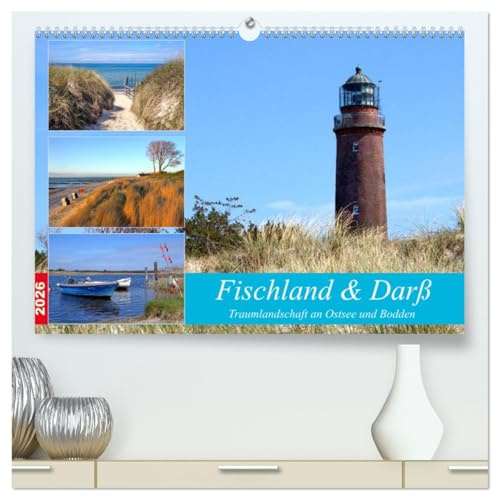 Fischland & Darß Traumlandschaft an Ostsee und Bodden (hochwertiger Premium Wandkalender 2026 DIN A2 quer), Kunstdruck in Hochglanz: Landschaften wie ... auf Fischland und dem Darß (CALVENDO Orte)