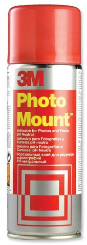 3M PhotoMount Adhesive Spray Can, CFC-Free, Non-Yellowing, 200ml - (043029)