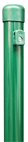 Alberts 612627 Zaunpfosten für Maschendrahtzäune | zinkphosphatiert, grün kunststoffbeschichtet | Länge 1150 mm | Pfosten-Ø 34 mm