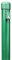 Alberts 612627 Zaunpfosten für Maschendrahtzäune | zinkphosphatiert, grün kunststoffbeschichtet | Länge 1150 mm | Pfosten-Ø 34 mm