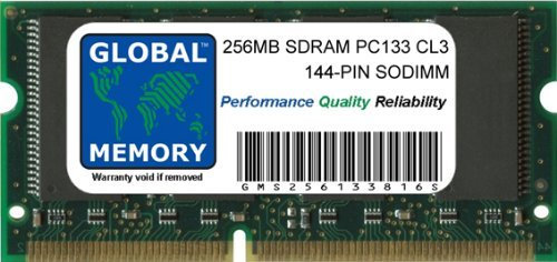 256MB PC133 133MHz 144-PIN SDRAM SODIMM Memoria RAM para Ordenador PORTÁTILES/NOTEBOOKS