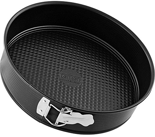 Zenker Springform mit Flachboden Ø26 cm in schwarz, Edelstahl, 26 x 26 x 6.5 cm