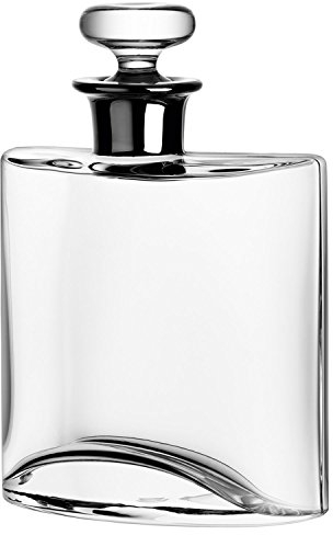 LSA International Flask Decanter 0.8 L, Clear/Platinum Neck, 0.8L
