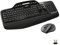 Logitech MK710 Kabelloses Tastatur-Maus-Set, 2.4 GHz Verbindung via Unifying USB-Empfänger, 3-Jahre Batterielaufzeit, LCD-Batterieanzeige, Handballenauflage, PC/Laptop, US QWERTY-Layout - Schwarz