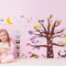 Wandkings Eulen mit Baum Wandsticker XL Set, 100 Aufkleber, Gesamtfläche 130 x 70 cm