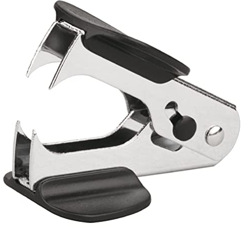 Kores | Quitagrapas Oficina Tipo Pinzas | Para Grapas de 24/6 | Color Negro | Con Cierre de Seguridad | Aliado Perfecto como Material de Oficina y Papeleria y Material Escolar