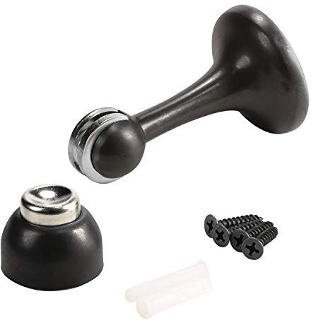 Rok Hardware Magnetic Door Stop Holder 3 Inches (Oil-Rubbed Bronze, 1 Pack)