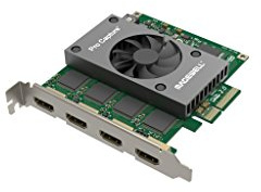 Magewell Pro Capture Quad HDMI 11100 – 4-Channel HDMI Capture Card (4× HDMI in) with FPGA Video Processing, Up to 2048×2160 Input, PCIe Gen2 x 4, Low Latency