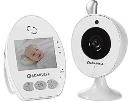 Badabulle Babyphone vidéo Baby Online Vidéo, Portée 250m, Ecran numérique 2,4'