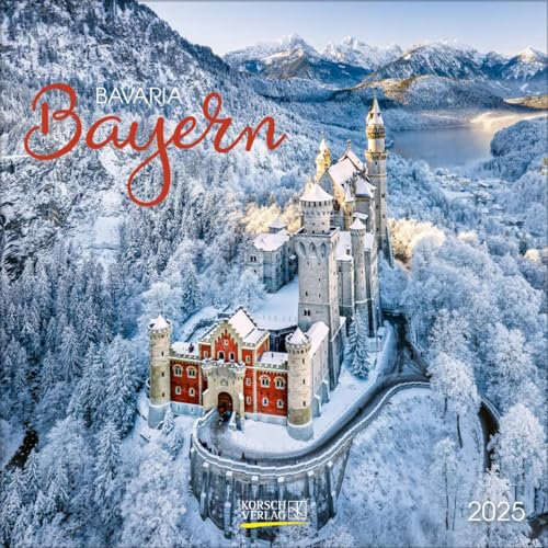 Bayern 2025: Broschürenkalender mit Ferienterminen. Format: 30 x 30 cm