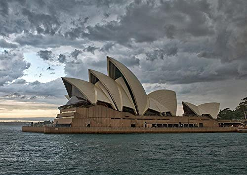 hansepuzzle 10526 - Sydney Puzzle 260 Teile - Gebäude Puzzle mit hochwertiger Aufbewahrung: Kartonbox und wiederverschließbarem Beutel - Puzzle-Maße: 41 x 28,7 cm