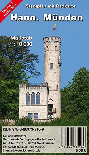 Hann. Münden: Stadtplan mit Radkarte (reiß- und wetterfest)