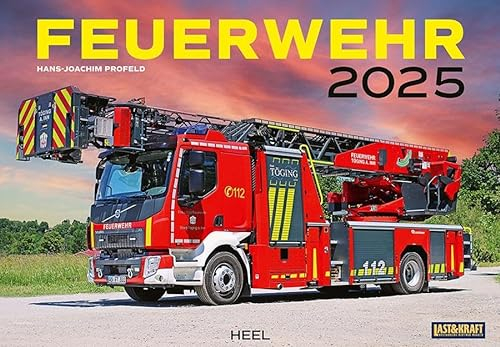 Feuerwehr Kalender 2025 Wandkalender: 12 erstklassige, teilweise restaurierte Feuerwehrfahrzeuge