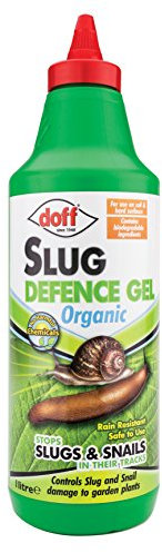 Doff Slugs Be Gone Defence Gel – Slug & Snail Deterrant - 1L Organic Barrier Gel Effective for 14 Days - Non-toxic Weatherproof Plant Defence – Child & Pet-Friendly Formula
