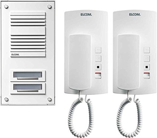 Elcom Antivandal-Audioset ASP-2WS AP,1+n,2Tln,ws Stabila Türsprech-Set 4250111821216