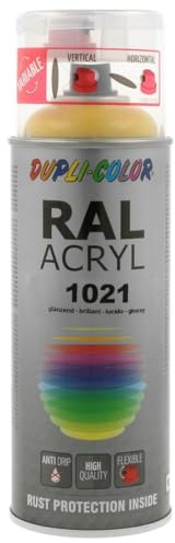 Dupli-Color 349522 RAL-Acryl-Spray 1021, 400 ml, Rapsgelb Glanz