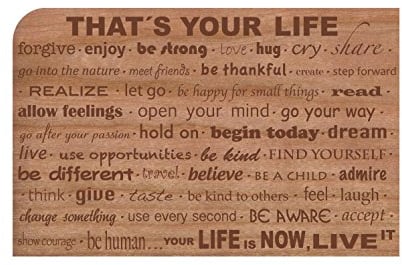 holzpost Grußkarte aus Holz Life mit Umschlag