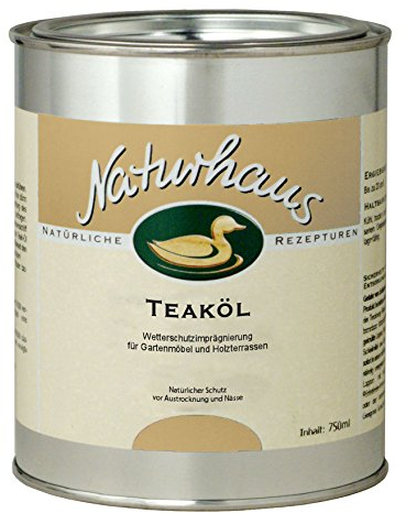 NATURHAUS NATURFARBEN Teaköl, 1 Stück, teak, 750 ml