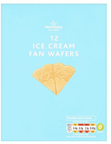 Morrisons 12 Ice Cream Fan Wafers