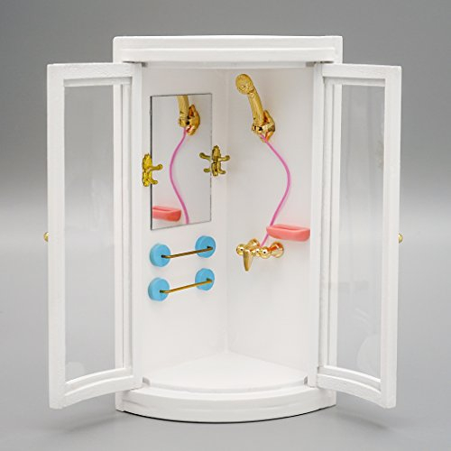 Odoria 1/12 Miniatur Dusche Puppenhaus Badezimmer Zubehör