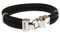 WAVEPIRATE® Segeltau-Armband Turn ST Schwarz 21 cm Edelstahl-Verschluss in Geschenk-Box Surfer Herrenarmband Männer