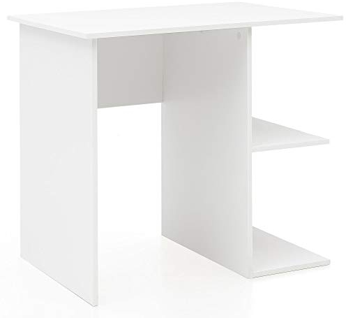 FineBuy Schreibtisch 82 x 76 x 60 cm mit Ablage, Kinderschreibtisch, Kleiner Laptop PC Tisch Büro ohne Rollen, Bürotisch, Arbeitstisch Klein Computertisch