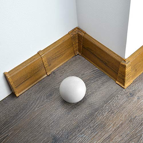 [DQ-PP] Battiscopa da 40 metri, 70 mm, in PVC, noce blu, battiscopa in laminato, in plastica, PVC, laminato, decorazione per battiscopa