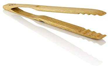 Grillzange, 30cm, aus Buchenholz, 1 St