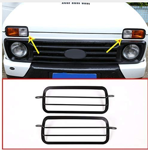 Nebelscheinwerfer-Schutzrahmen aus Aluminiumlegierung, 2 Stück, für NIVA Zubehör hinten rücklicht Schutz rahmenverkleidung (Nebelscheinwerfer-A)