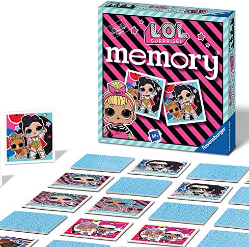 Ravensburger 20556 - LOL Surprise-Mini Memory, der Spieleklassiker für alle LOL Surprise Fans, Merkspiel für 2-6 Spieler ab 3 Jahren