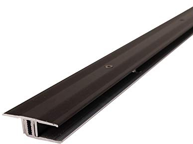 ufitec® Profi Smart Profilsystem für Vinylböden - geeignet für Belagshöhen von 5-9 mm - ALU eloxiert - Bronze Dunkel - (Dehnungsfugenprofil - Länge: 100 cm, Bronze Dunkel)
