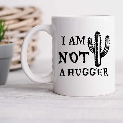 60 Second Makeover Limited Cactus I'm Not A Hugger Mug Friend Funny Gift Present