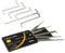 Loboo Idea Strumenti per fabbro, Include set di grimaldelli stile carta di credito da 5 pezzi e kit estrattore chiave rotto da 10 pezzi