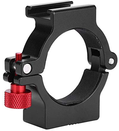 Hot Shoe Adapter Ring Mount - for Zhiyun Smooth 4 Gimbal Rode Microphone - Aluminum Alloy Neck Ring Mounting Handheld - Camera Stabilizer Accessories Extension - Ring Light Adapter
