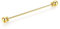 Honey Bear Collier bar de broches Cravate Clip pour hommes Chemise,mariage, fête, Business quotidien cadeau,argent (fin d'haltères rondes Or)