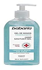 Babaria - Gel Hidroalcoholico Manos - 500ml | Ideal Para Oficinas | Gel Antiséptico Desinfectante | Hidratante