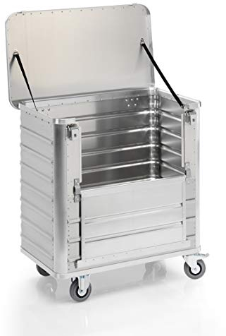 Transportwagen Aluminium 900x500x800 mm mit Deckel