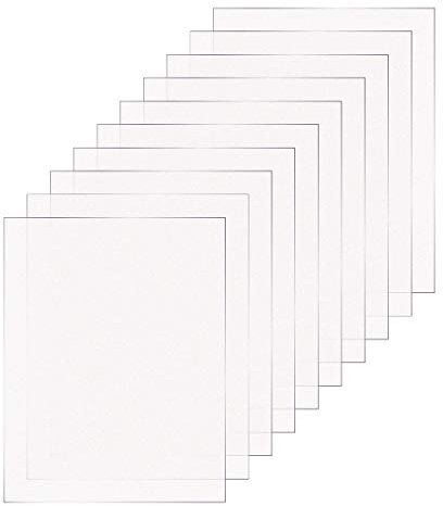 Acrylglas 10 Stück Set 2-10mm Transparent Glasklar Scheibe Materialstärke und Größe Wählbar (4mm, DIN A6 148x105mm