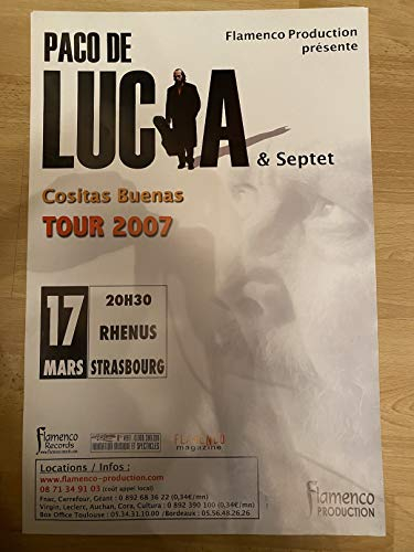 Schild / Paco de Lucia & Septet – Cositas BuVorhängeschloss Turm 2007 – 40 x 60 cm