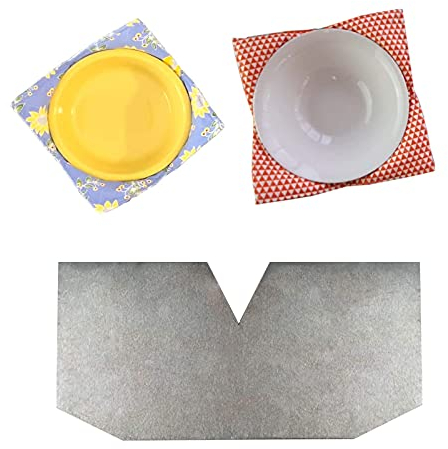 PIAOLGYI Bowl Cozy Template Small Bowl Wrap Sewing Pattern Template Quilting Template DIY Craft Stencil Cut On Fold Template Bowl Cozy Template for Sewing(8.6x4.3 inches)
