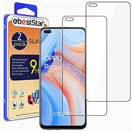 ebestStar - Cristal Templado x2 para Oppo Reno4 Z 5G, Protector Pantalla Película Vidrio, Antigolpes