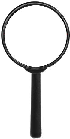 Yushu - Lupe mit 60 mm Durchmesser, 5-fache Vergrößerung, Lupe zum Lesen, für Senioren, Inspektion, Münzen, Schmuck, Erkundungen.