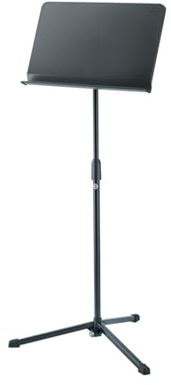 K&M 11923 Orchestral Music Stand Black up to 125 cm Fully Extendible with Tripod Plastic Plate