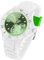 Taffstyle Damen Herren Sportuhr Armbanduhr Silikon Sport Ziffernblatt mit Datum Analog Quarz Farbige Bunte Uhr Weiß Grün
