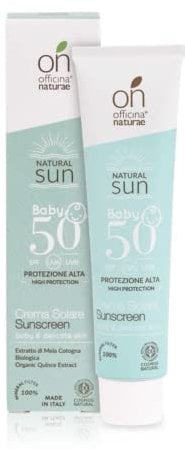 Officina Naturae | Sonnencreme Baby SPF 50, Sonnenschutz für Kinder, schützende und reparierende Wirkung, für empfindliche Haut, parfümfrei, 75 ml