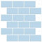 DEWOO Peel and Stick on Wall Tiles Stickers Self Adhesive Splashback Subway Light Blue for Kitchen Bathroom,10-Sheet (12x 12)