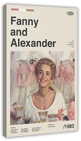 Filmposter Fanny und Alexander, Vintage-Stil, Wandkunst, Dekor, Bild, Gemälde für Wohnzimmer, Schlafzimmer, Dekoration, Rahmen-Stil, 60 x 90 cm