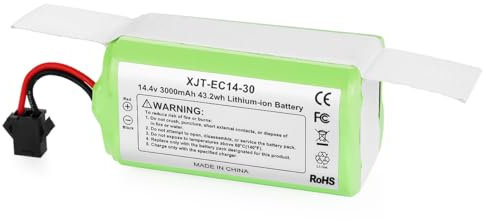 Yangers 14.4V 3000mAh Rechargeable Robot Vacuum Cleaner Li-ion Replacement Battery for Eufy RoboVac 11 11S MAX 30 30C 35C 12 15T 15C 15C MAX G10 Hybrid G20 G30 G35 G40 Ecovacs Deebot N79 N79S DN622