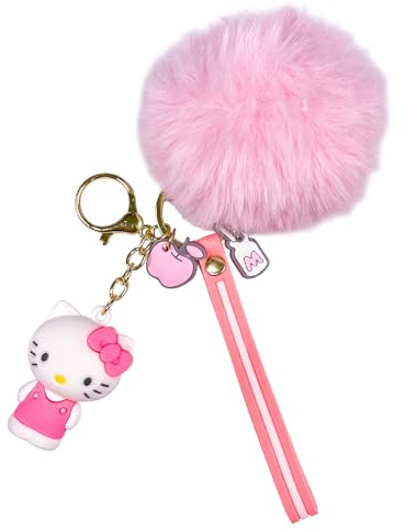 BJPERFMS Kitty Schlüsselanhänger Anime, Kitty Keychain Pendant, Schlüsselanhänger Kitty, Kitty Anhänger, Anime Key Ring, Anime Keyring, Geschenk Schlüsselanhänger, Cute Cartoon Pendant